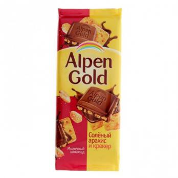 Шоколад Alpen Gold Арахис/крекер 90 г