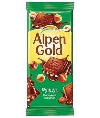 Шоколад Alpen Gold молочный с фундуком 90 г